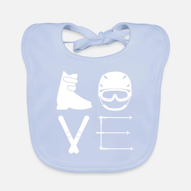 Ski love Organic Baby Bibs