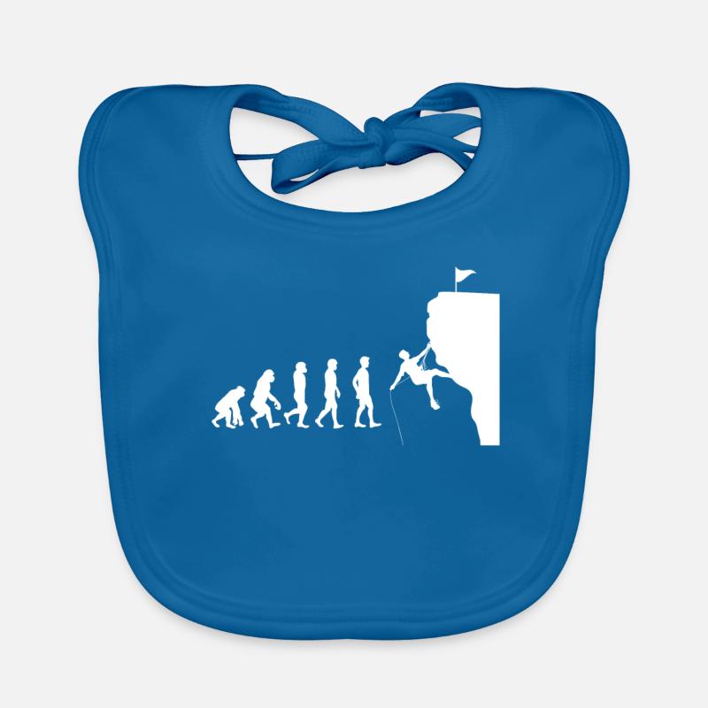 Evolution Klettern - Baby Bio-Lätzchen - Pfauenblau