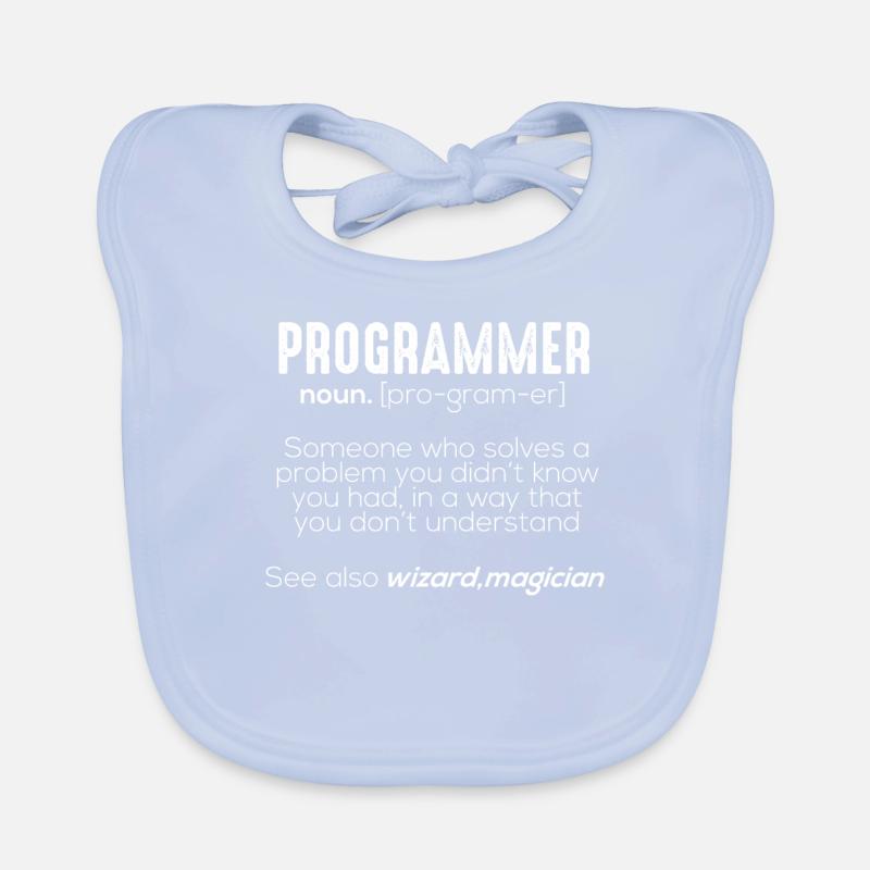 Funny Programmer Meaning Baby Bio-Lätzchen