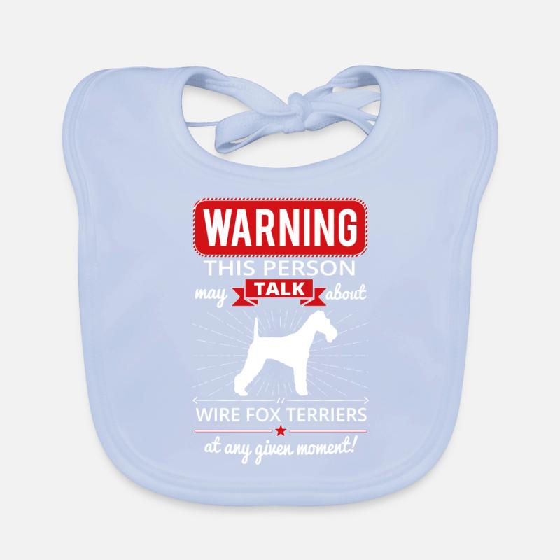 Drahthaar-Foxterrier Shirt Geschenk Baby Bio-Lätzchen