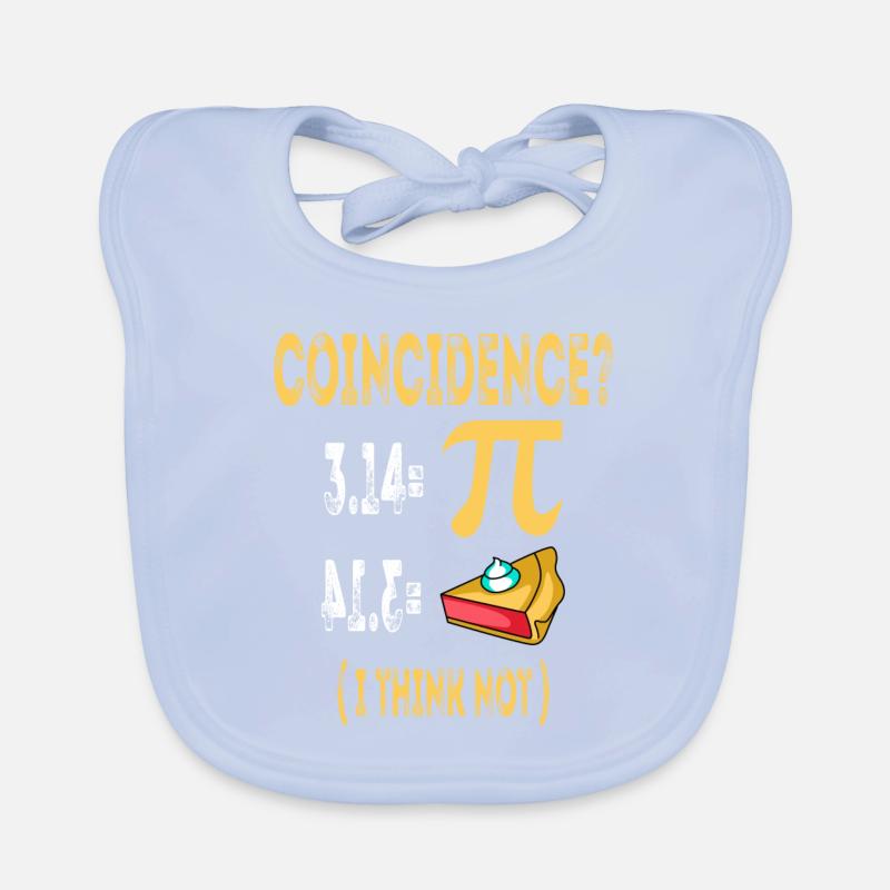 3.14 Pi Pie Koinzidenz Math Symbole - ich denke nicht Baby Bio-Lätzchen