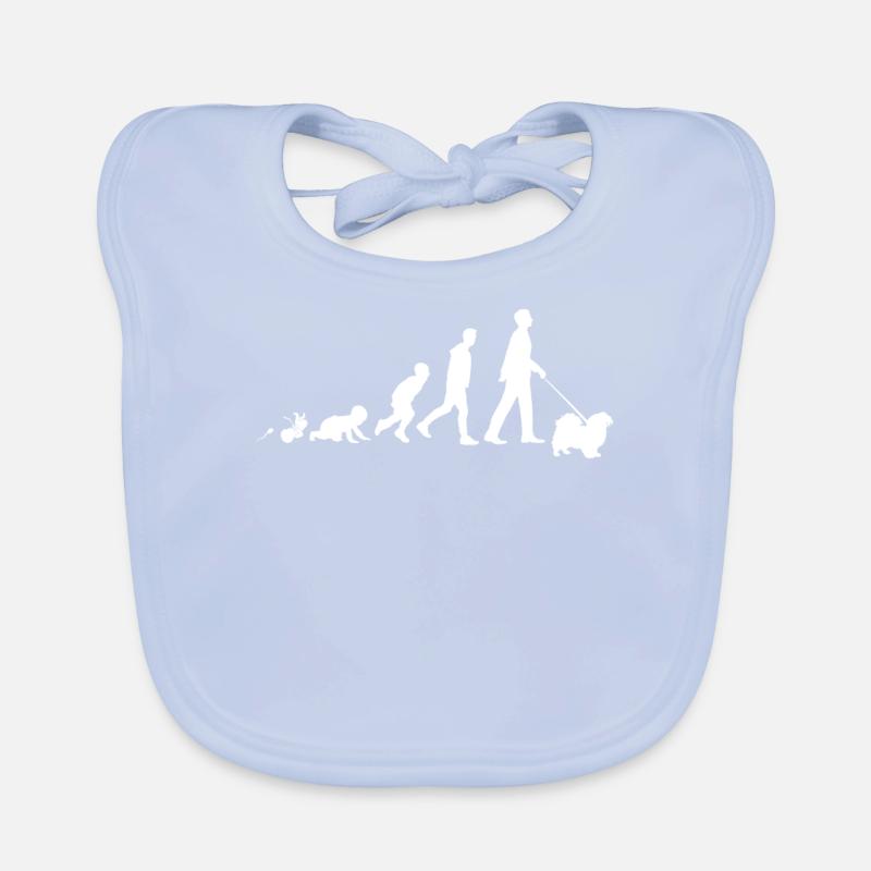 Tibetan Spaniel Geschenke Grow Evolution Mann Baby Bio-Lätzchen