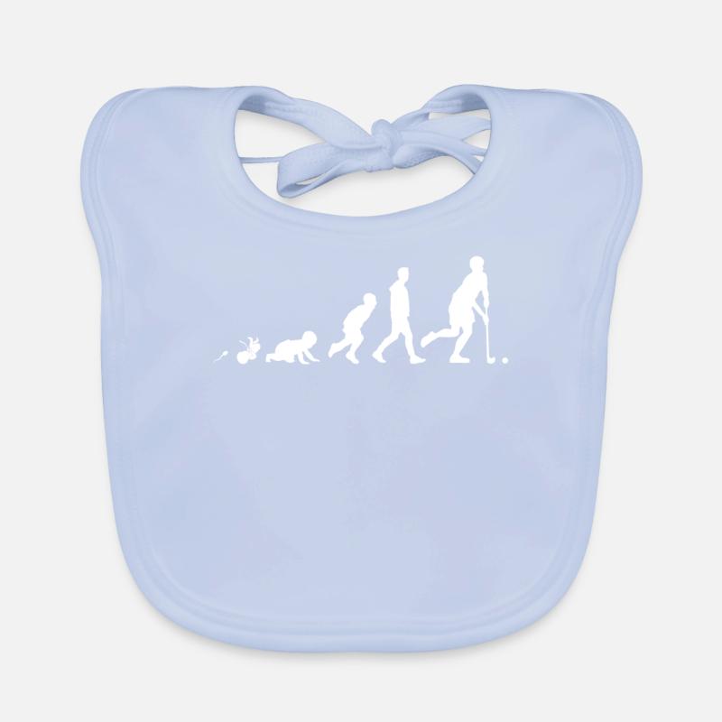 Feldhockey Fun Shirt Geschenke Grow Evolution Baby Bio-Lätzchen
