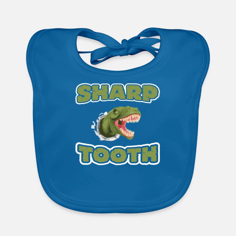 Shap Tooth Dinosaur Bavoir bio Bébé