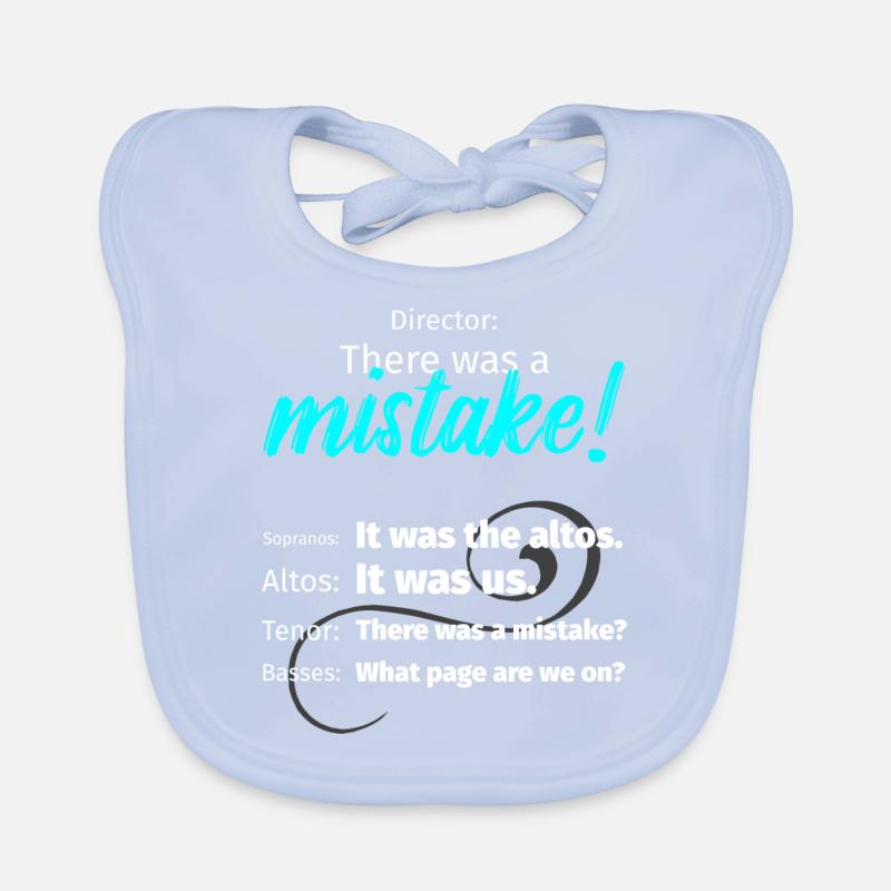 Chef de chœur Il y a une erreur soprano basse Bavoir bio Bébé