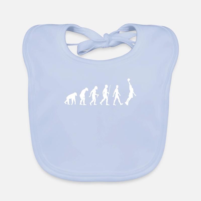 Basketball Evolution Gift Organic Baby Bibs