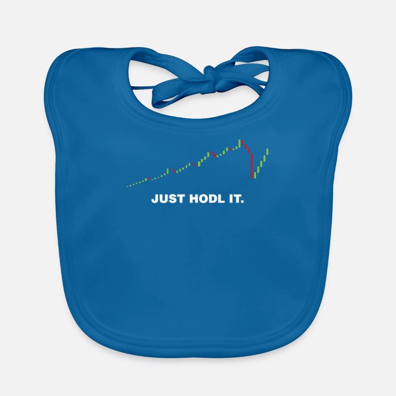 Just HODL Ripple Cryptocurrency Digital Blockchain Organic Baby Bibs