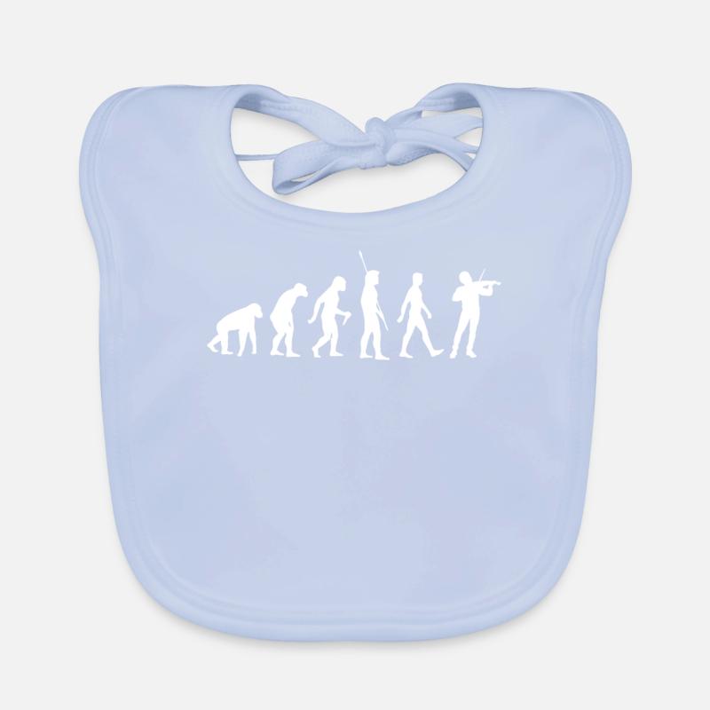 Evolution Violon - Violoniste Bavoir bio Bébé
