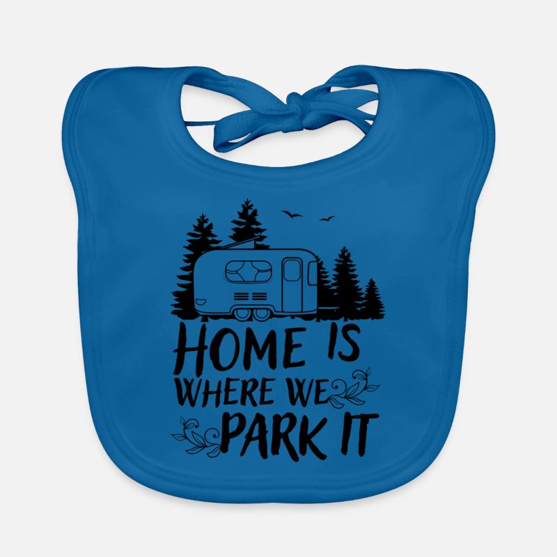 Camper Camping Campen Geschenk Wohnwagen Spruch Baby Bio-Lätzchen