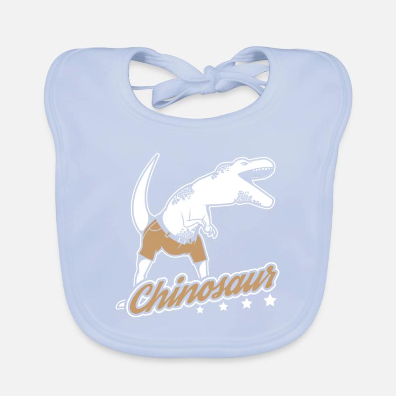 Chinosaur - Dinosaur Dino T-Rex Reptils Poison Organic Baby Bibs