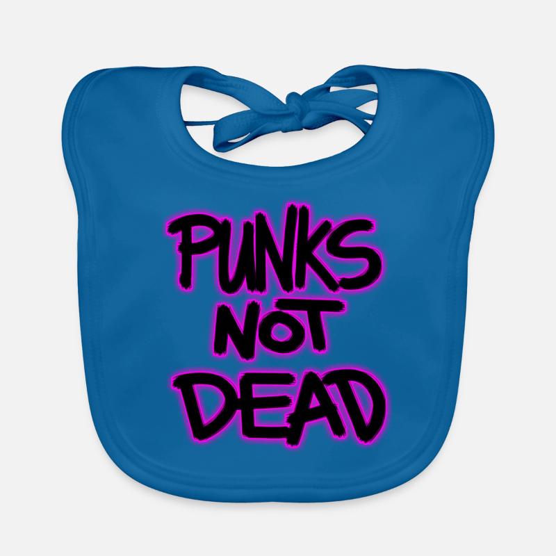 punks not dead Baby Bio-Lätzchen