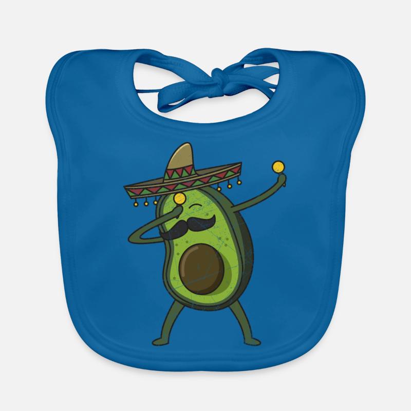 Avocado - Dab Pose - Dabbing - Geschenk Baby Bio-Lätzchen