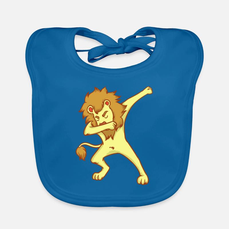 DAB Löwe - tanzen - Geschenk Baby Bio-Lätzchen