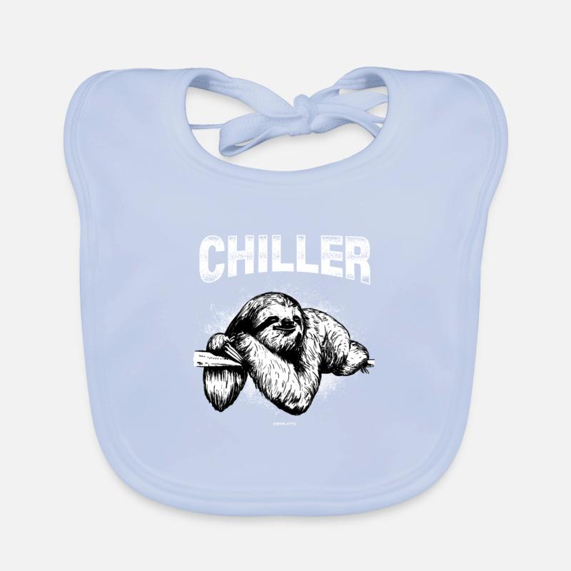CHILLER Sloth Sloth Gift Organic Baby Bibs