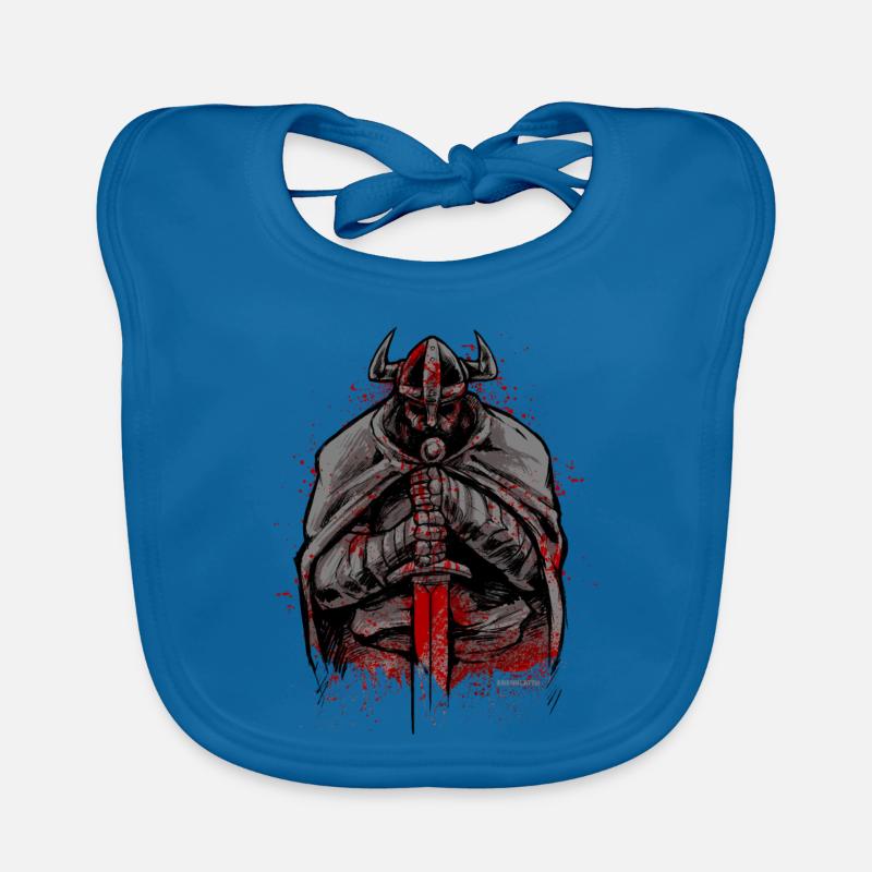 Vikinger Walhalla Odin Vikings cadeau Bavoir bio Bébé