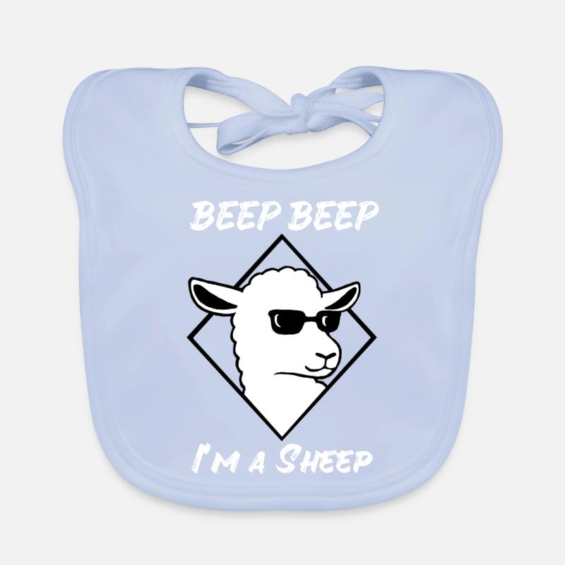 Schaf Beep Beep I m a Sheep Sonnenbrille Cool Baby Bio-Lätzchen