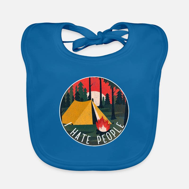 Camping hermit eremite freedom nature silence camp Bavoir bio Bébé