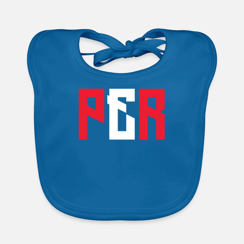 Pérou Code de couleur nationale drapeau cadeau Patriot Bavoir bio Bébé