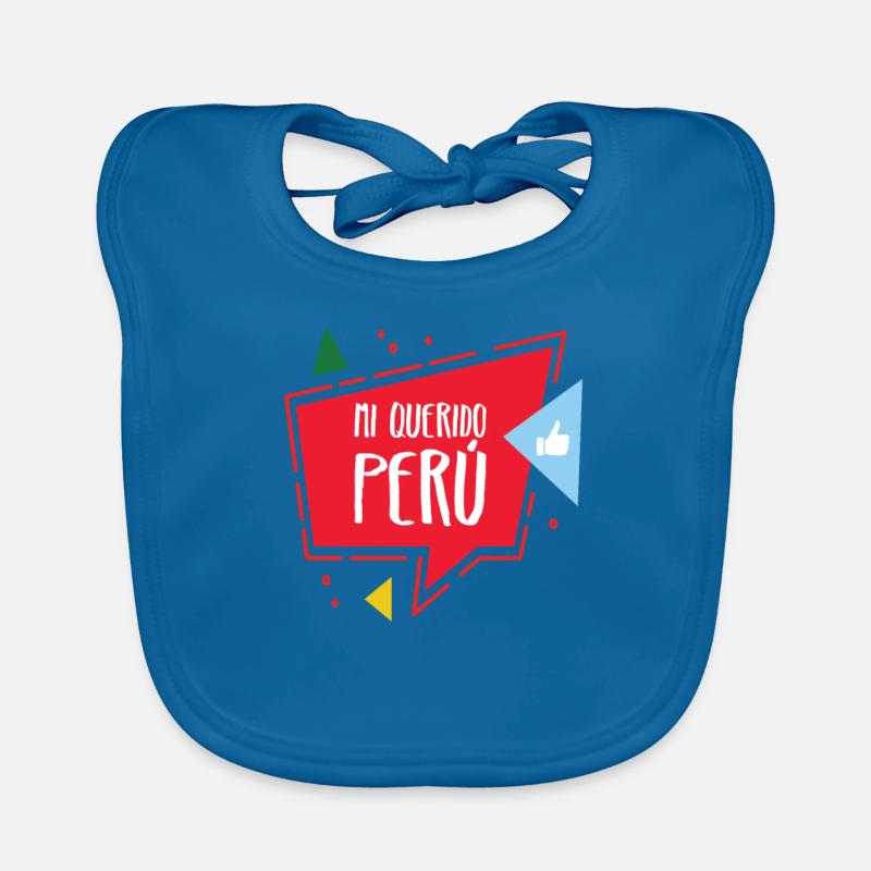 Spruch Geschenk Party Peru Cusco Lima Backpacker Baby Bio-Lätzchen