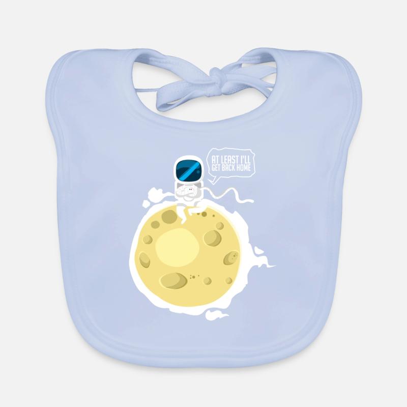 Astronaut Mond Spruch Comic Raumfahrt Weltall All Baby Bio-Lätzchen