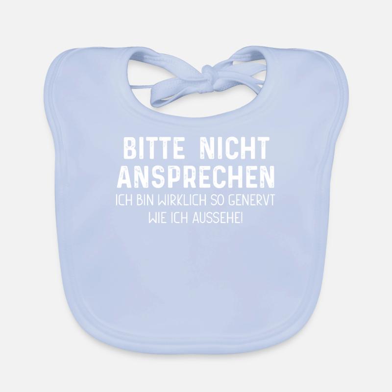 Bitte nicht ansprechen Baby Bio-Lätzchen