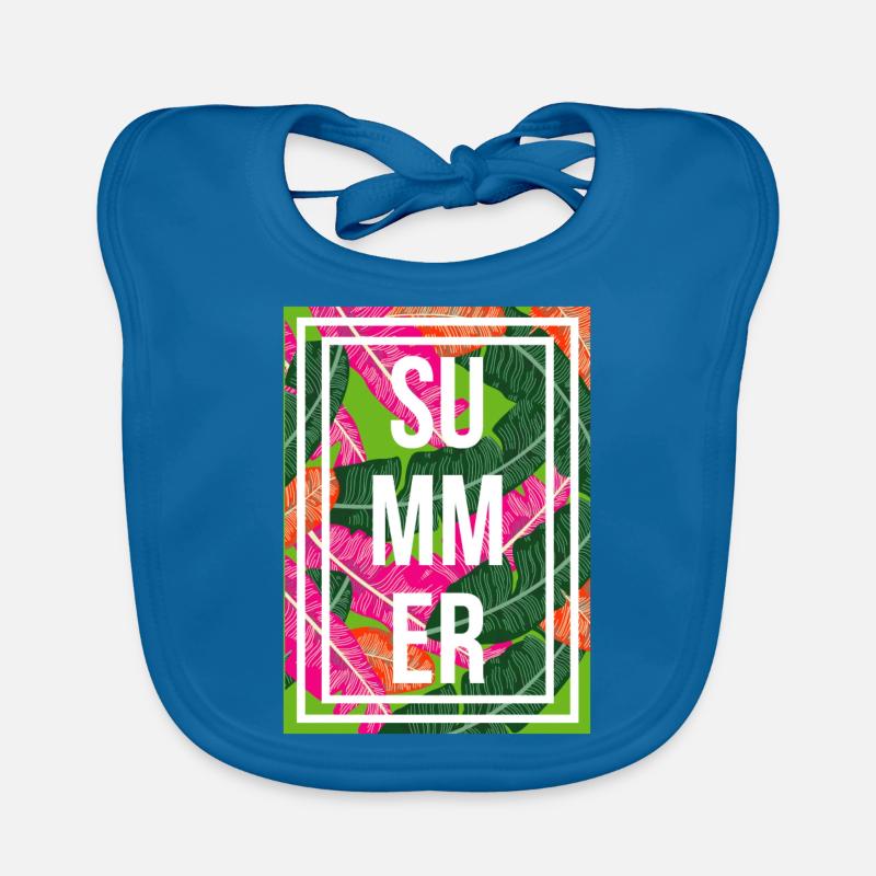Sommer Palmen Baby Bio-Lätzchen