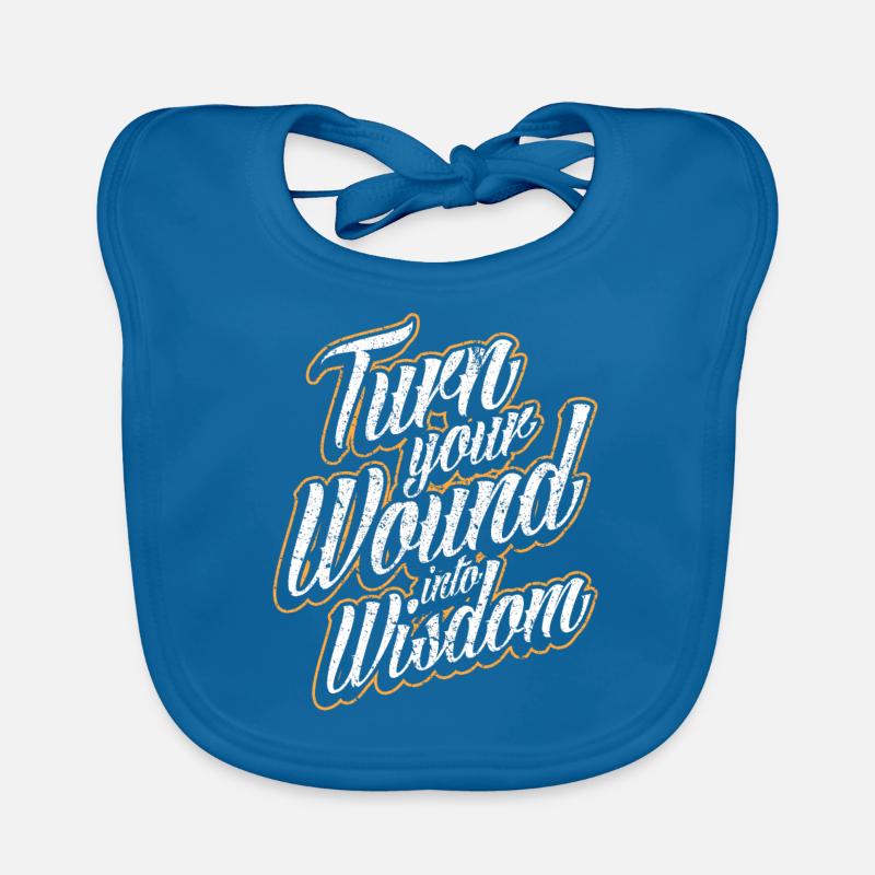 Wisdom Age Intelligence Happiness Rest Contentedness Organic Baby Bibs