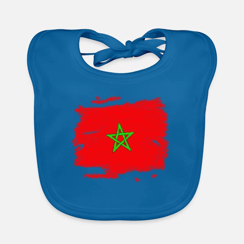 Drapeau du Maroc Bavoir bio Bébé