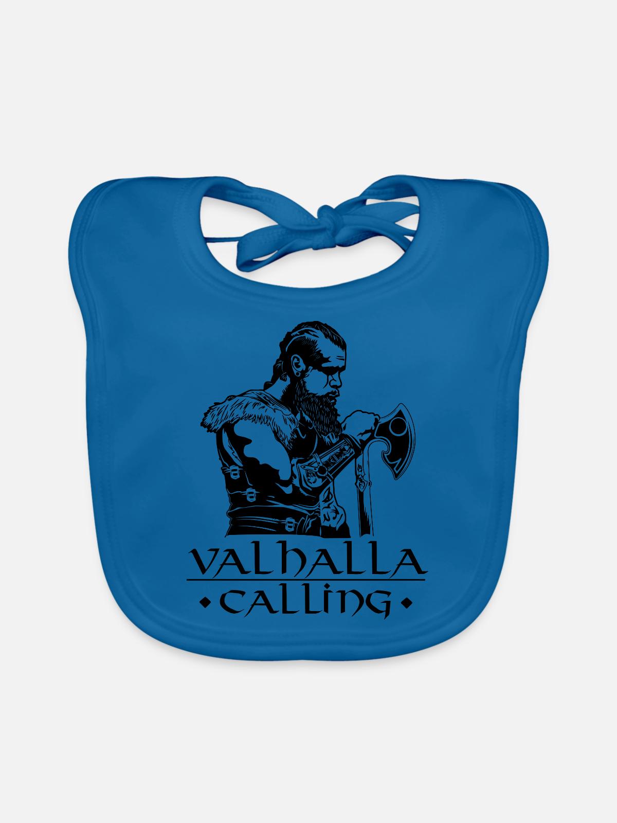 valhalla calling - Baby Bio-Lätzchen - Pfauenblau - Vorne