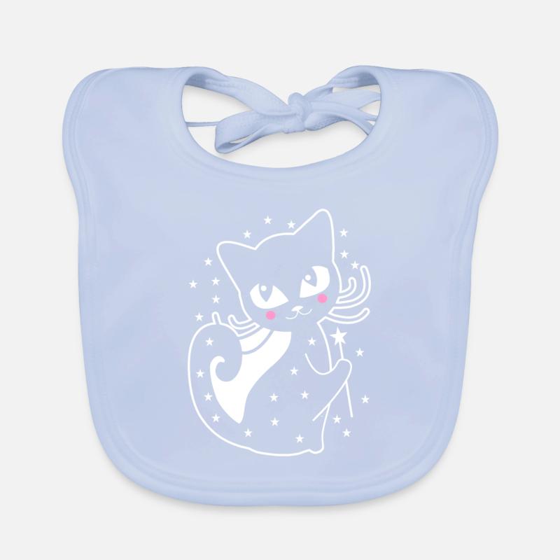 Cat Kitten Cat Pet Gift Meow Organic Baby Bibs