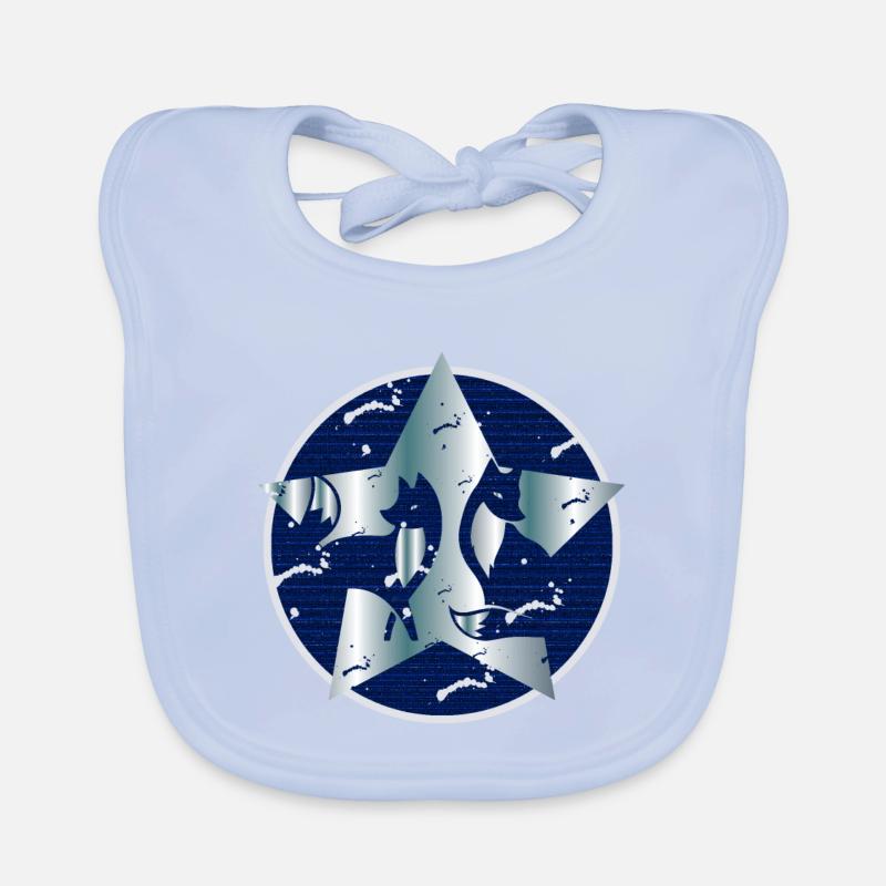 Fox in the star Organic Baby Bibs