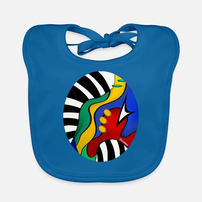 Abstract art Organic Baby Bibs