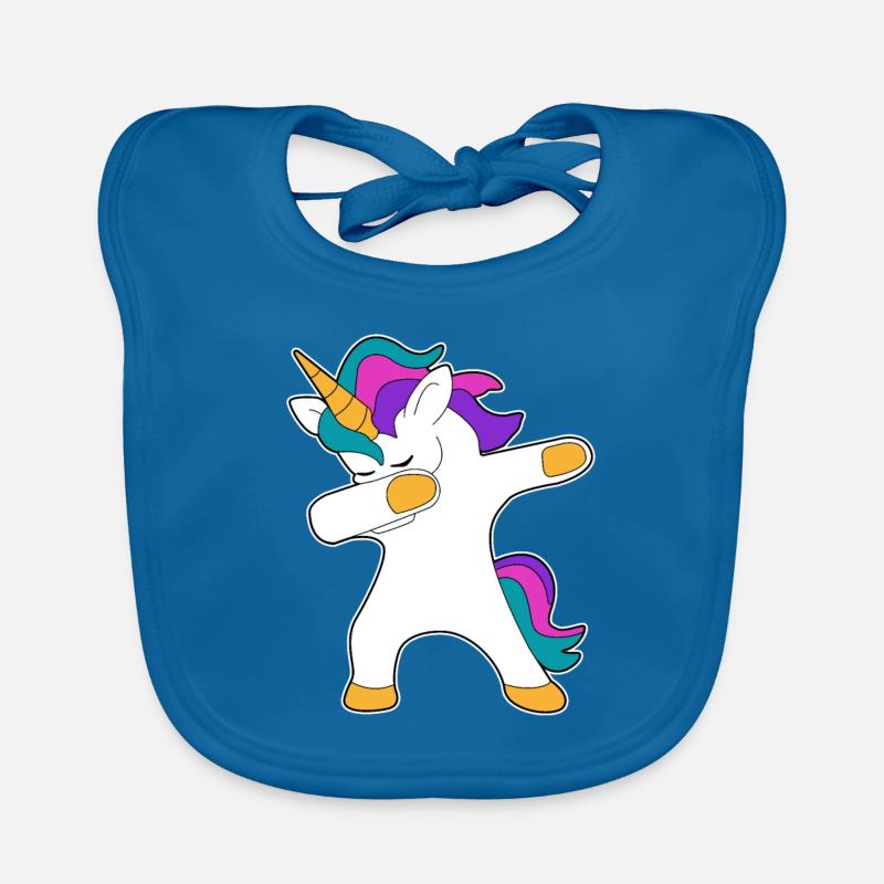 Unicorn dancing party move Organic Baby Bibs