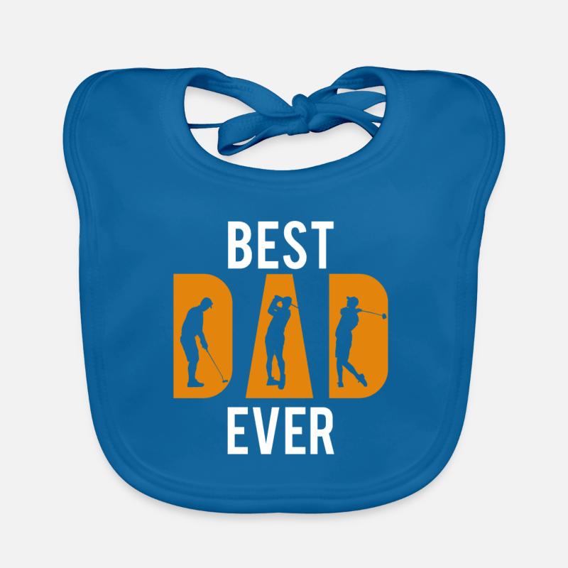 Best Golf Dad Ever Golf Dad Vatertag Baby Bio-Lätzchen