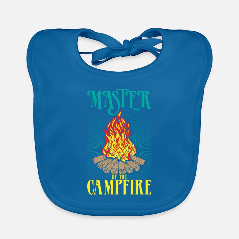 Master Campfire Camping Camper Camping Gift Organic Baby Bibs