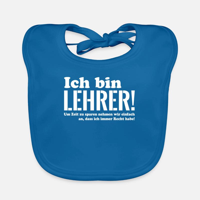 Ich bin Lehrer Baby Bio-Lätzchen