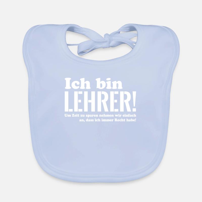 I am a teacher Organic Baby Bibs