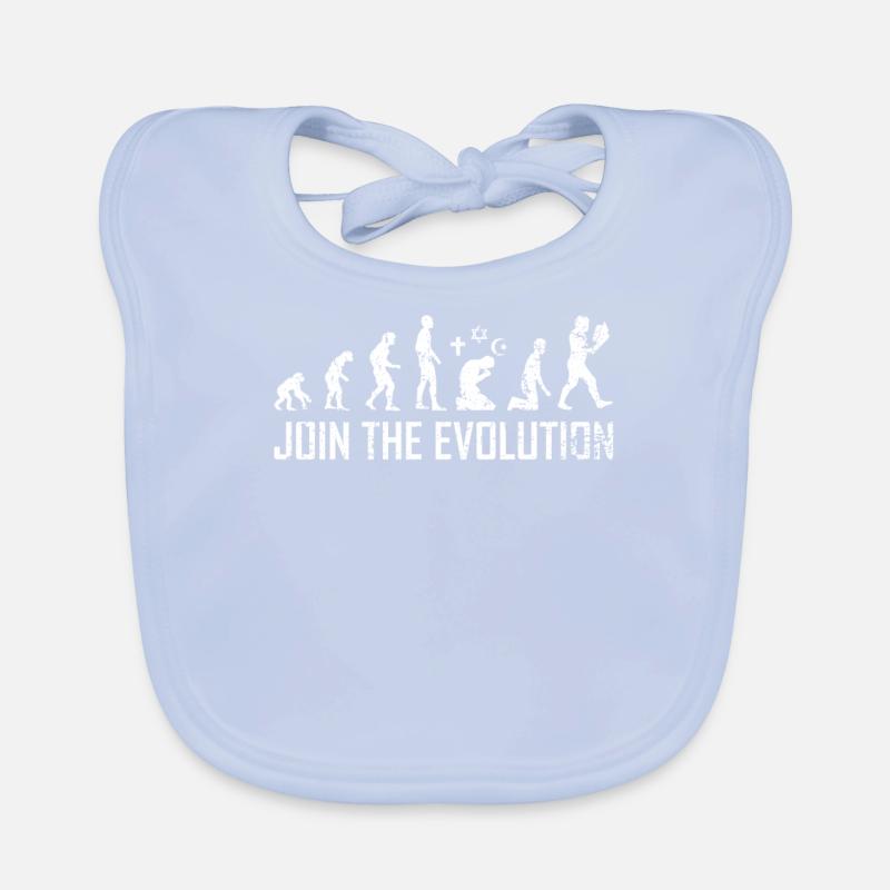 Athéiste Science de l’évolution Darwin Athéisme Bavoir bio Bébé