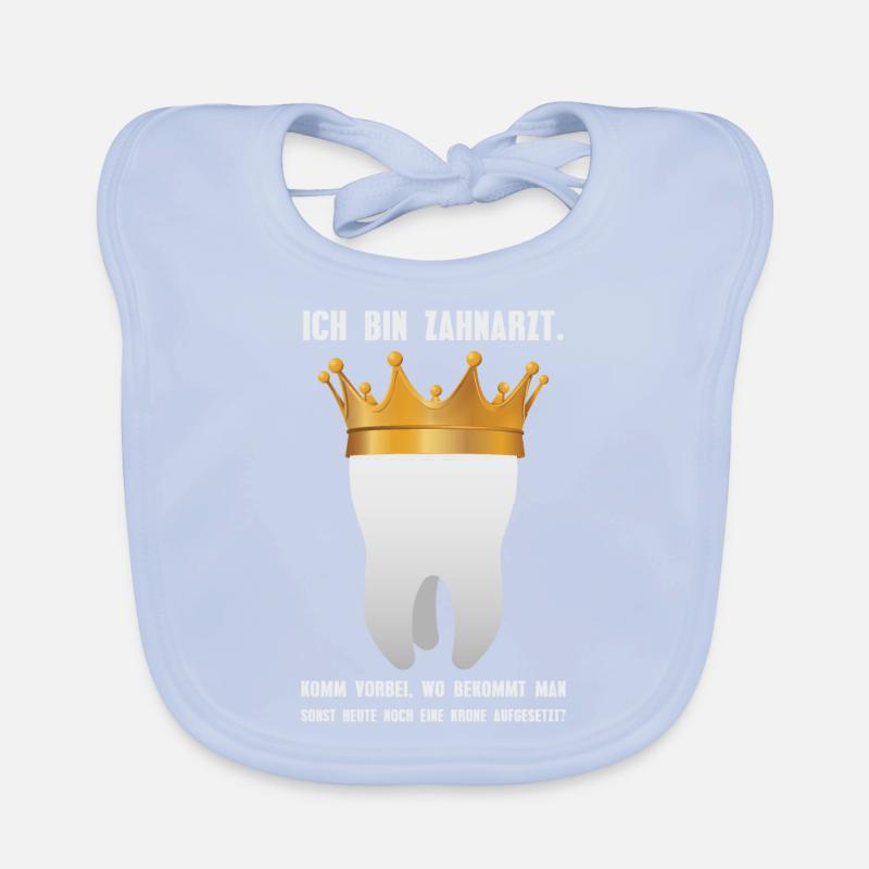I am dentist - toothpaste practice patient Organic Baby Bibs