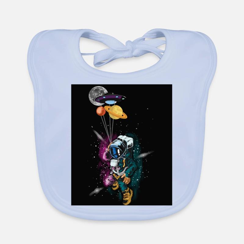 Space Astronaut Organic Baby Bibs