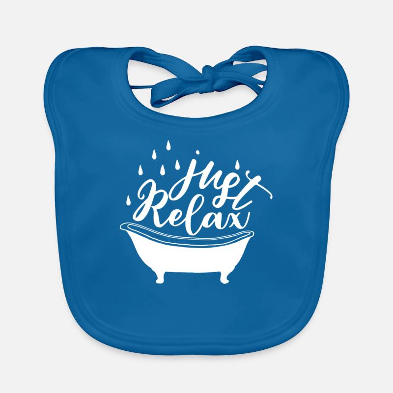 Relax relaxation bathing bathtub resting gift Organic Baby Bibs