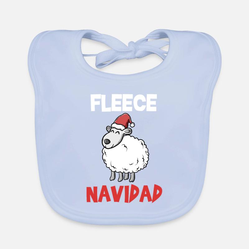 Fleece Navidad mouton doux Noël cadeau Bavoir bio Bébé