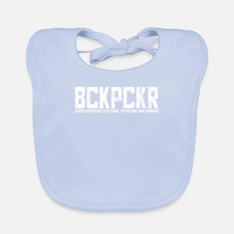 BCKPCKR - Backpacker Shirt Baby Bio-Lätzchen