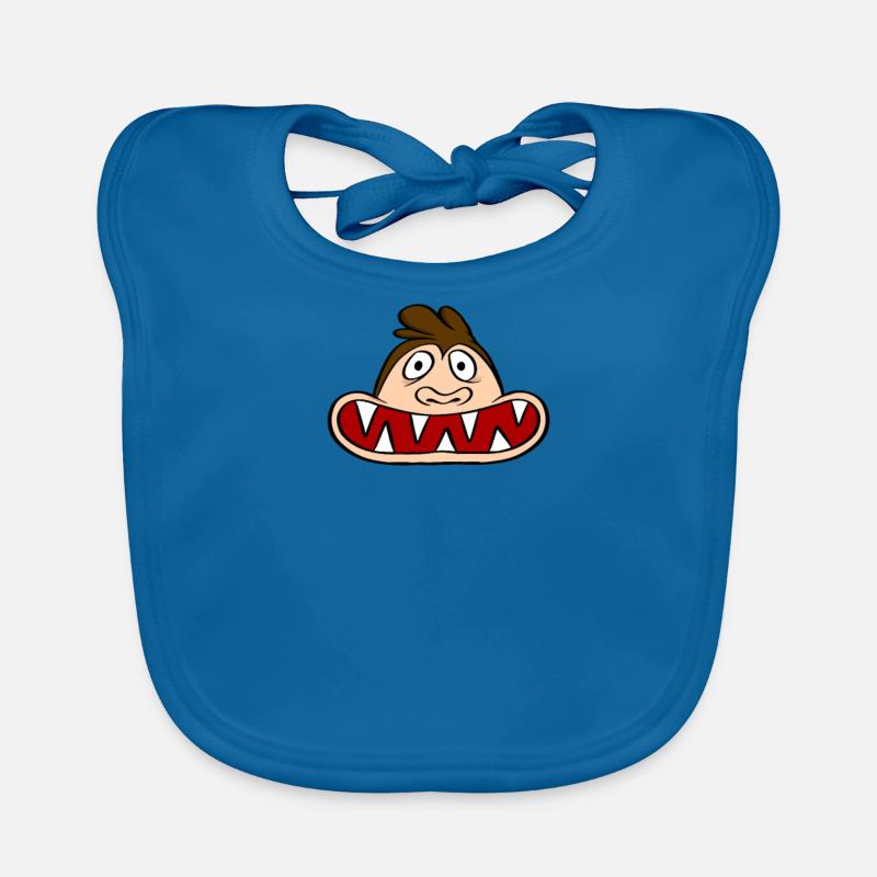 Monkey with large mouth Organic Baby Bibs
