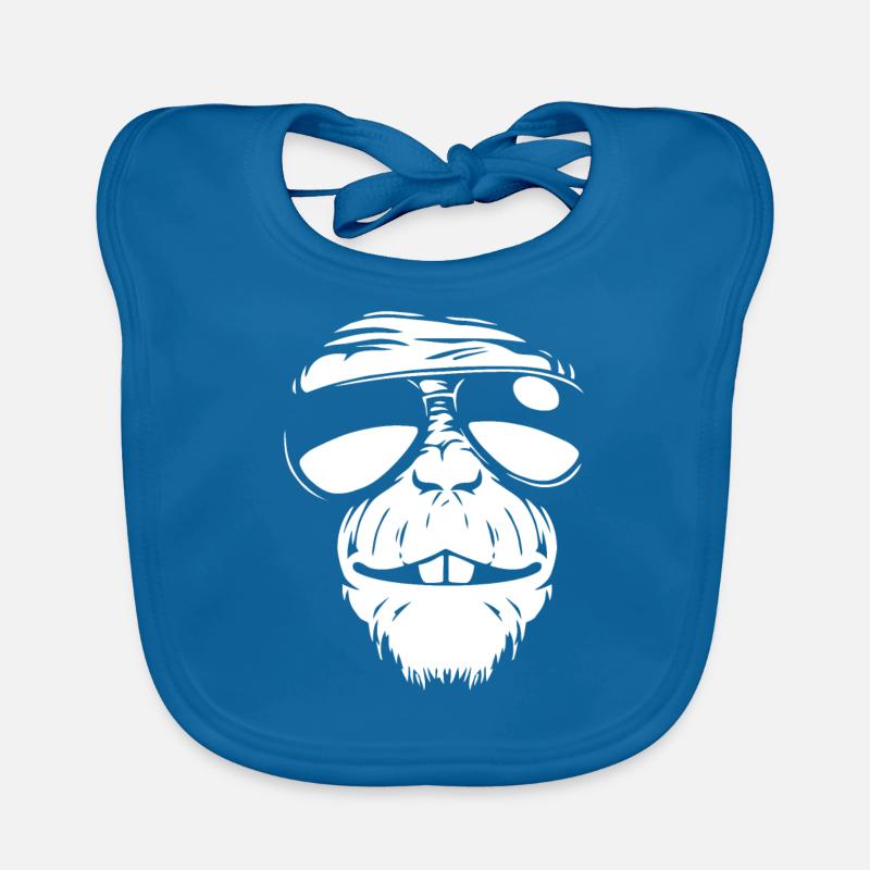 Affe Sonnenbrille Sommer Sonne Cool Baby Bio-Lätzchen