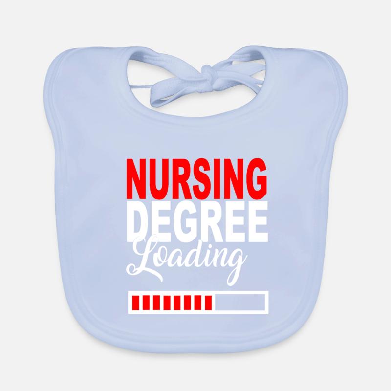 Nursing Degree Loading Gift T-Shirt Training Organic Baby Bibs