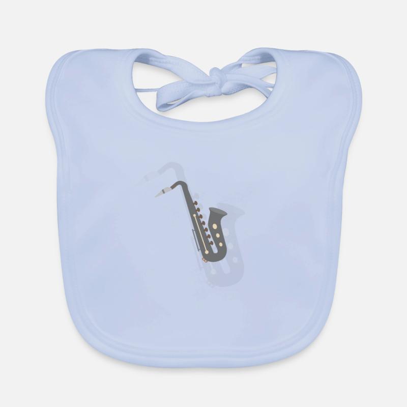 Instrument de musique de saxophone Bavoir bio Bébé
