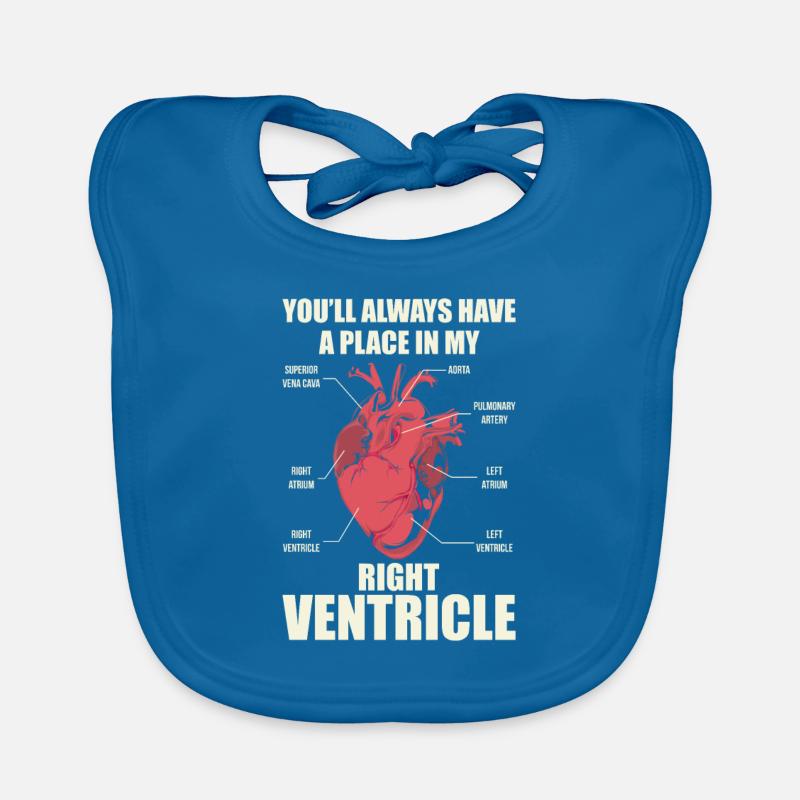 Rescue Service -Right Ventricle Organic Baby Bibs