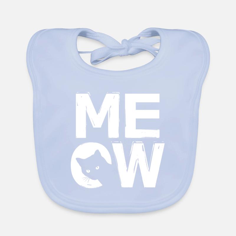 MEOW - conception de chat Bavoir bio Bébé