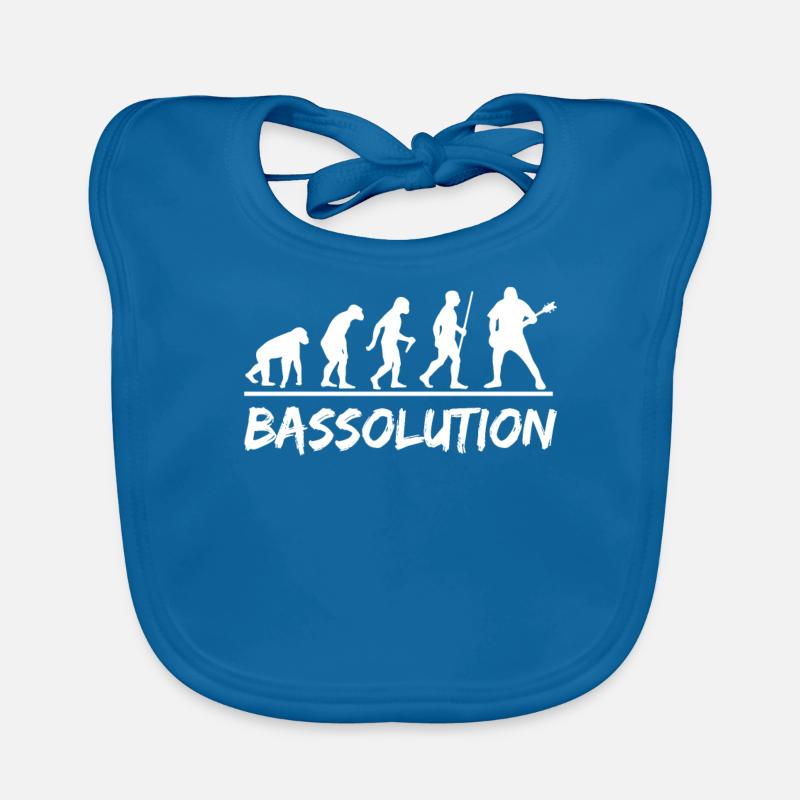 Musique Bassolution Evolution Bass Guitar Bavoir bio Bébé